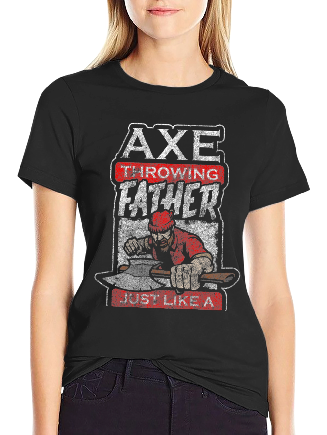Axe Throwing Father T-Shirt