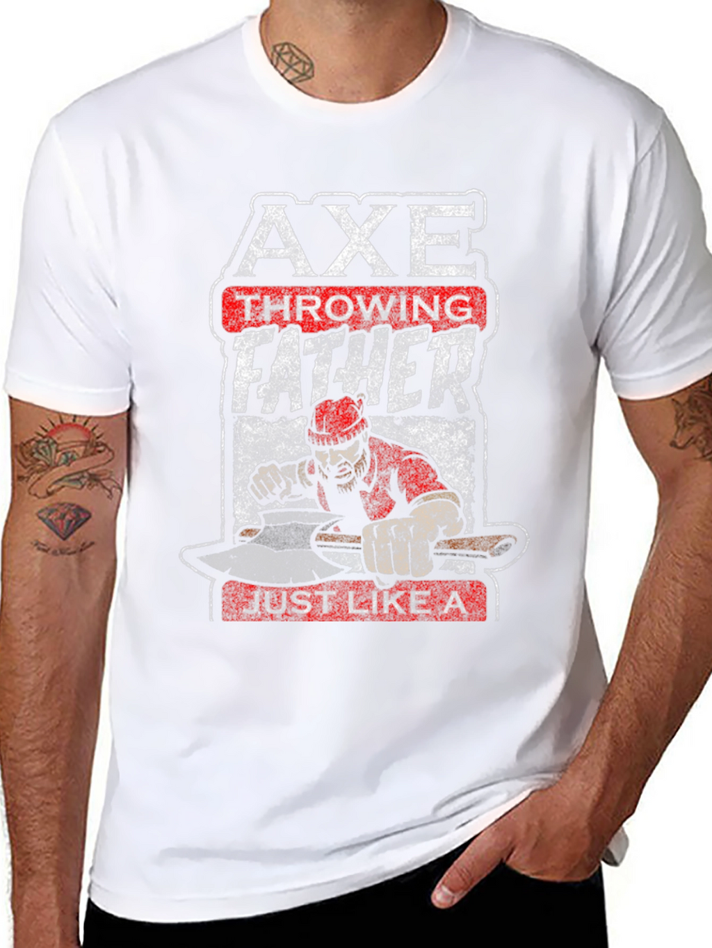 Axe Throwing Father T-Shirt