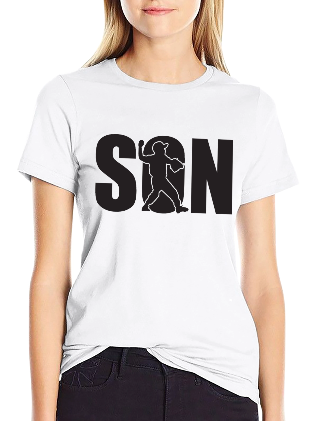 Baseball Son Graphic Tee - Black