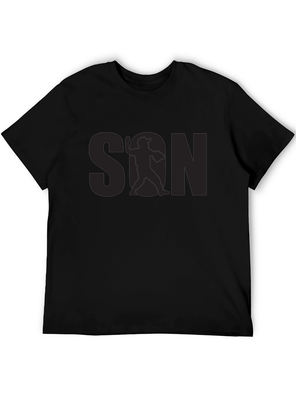 Baseball Son Graphic Tee - Black