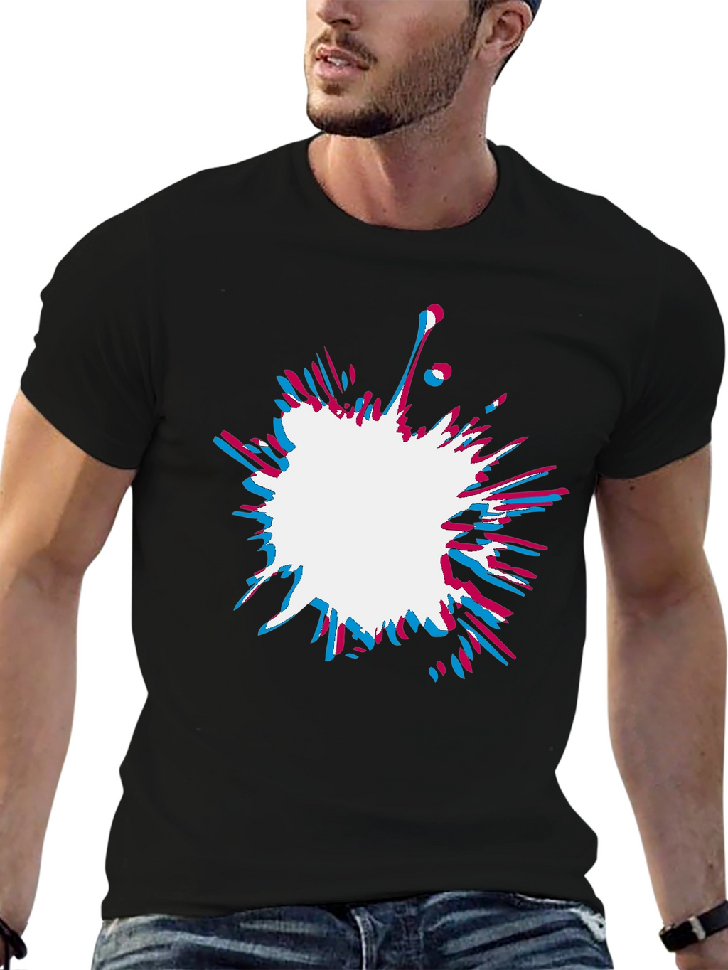 Abstract Splatter Graphic Tee