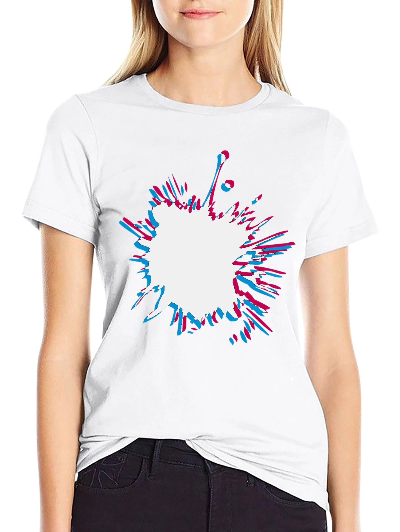 Abstract Splatter Graphic Tee