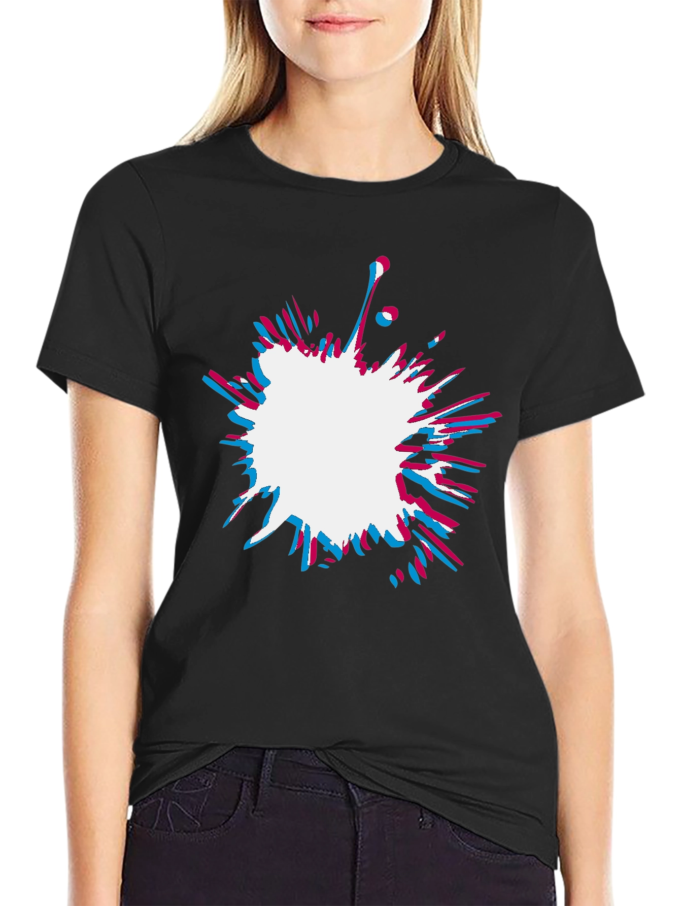 Abstract Splatter Graphic Tee