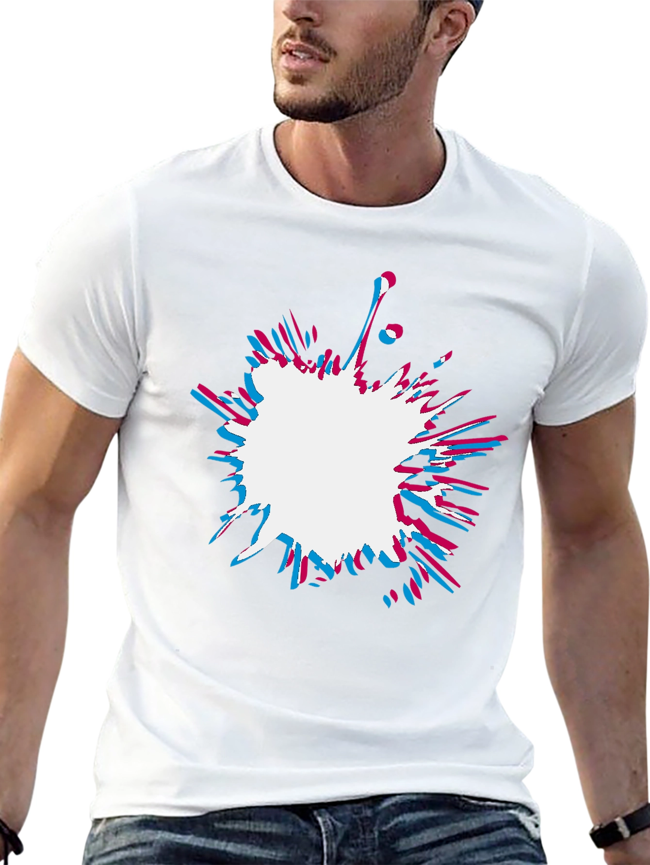 Abstract Splatter Graphic Tee