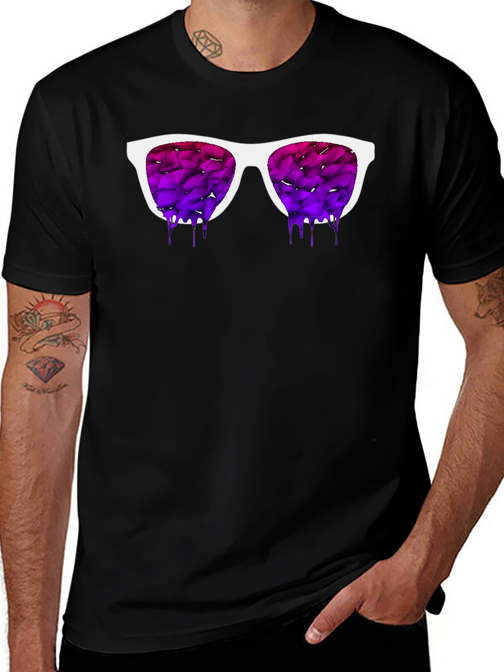 Sunglasses Graphic T-Shirt - White Frame