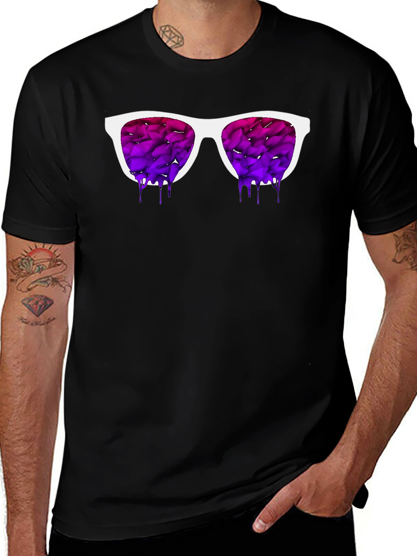 Sunglasses Graphic T-Shirt - White Frame
