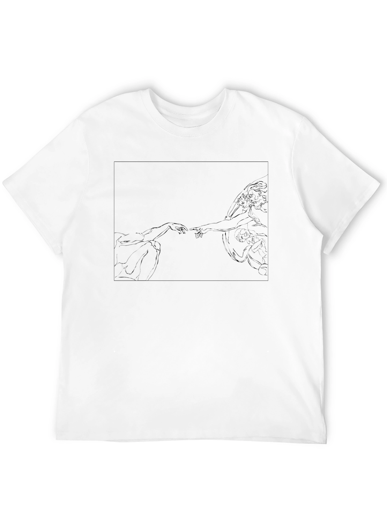 Creation of Adam Inspired Black Tee
