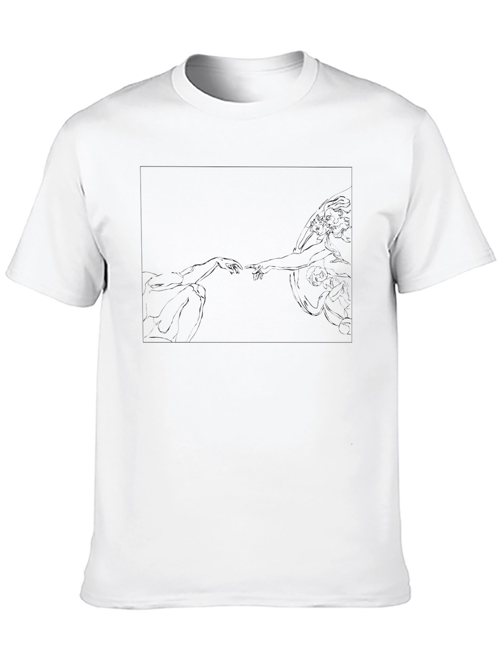 Creation of Adam Inspired Black Tee