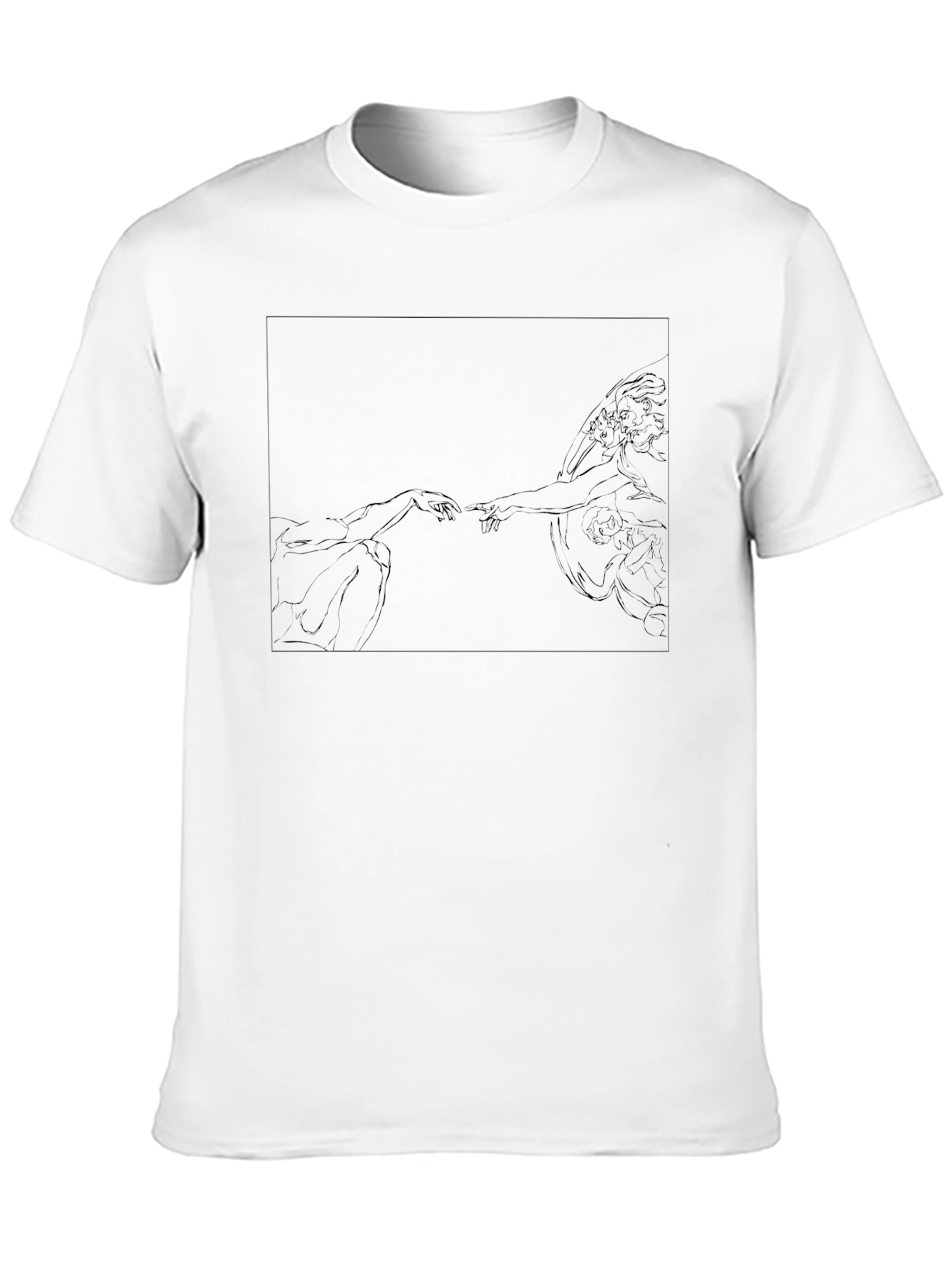 Creation of Adam Inspired Black Tee