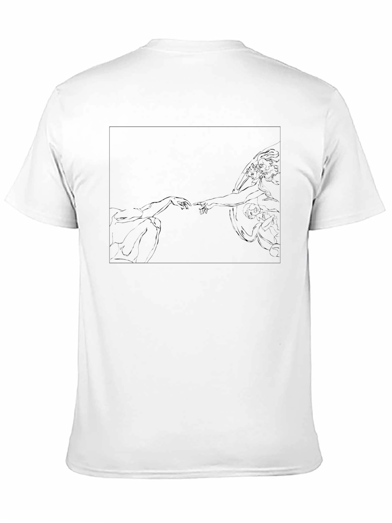 Creation of Adam Inspired Black Tee