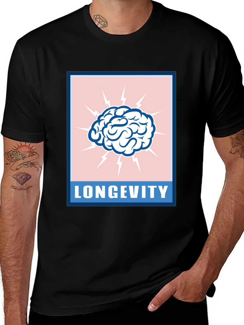 Longevity Brain T-Shirt - Stay Sharp