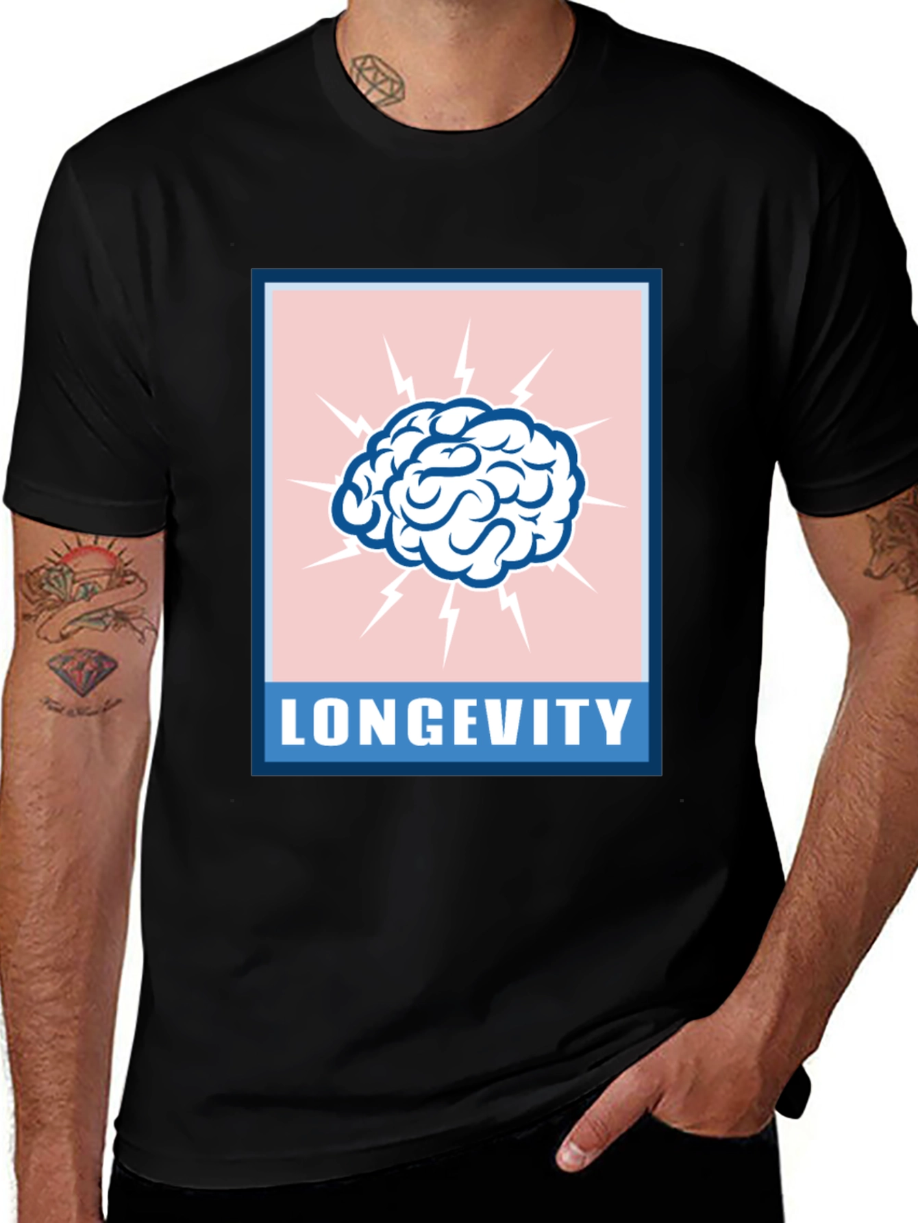 Longevity Brain T-Shirt - Stay Sharp
