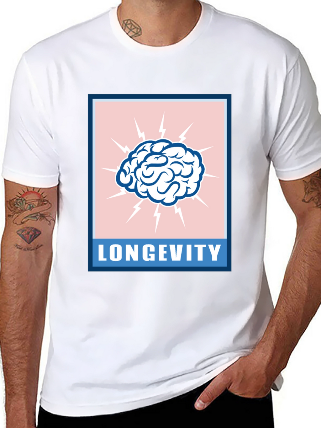 Longevity Brain T-Shirt - Stay Sharp