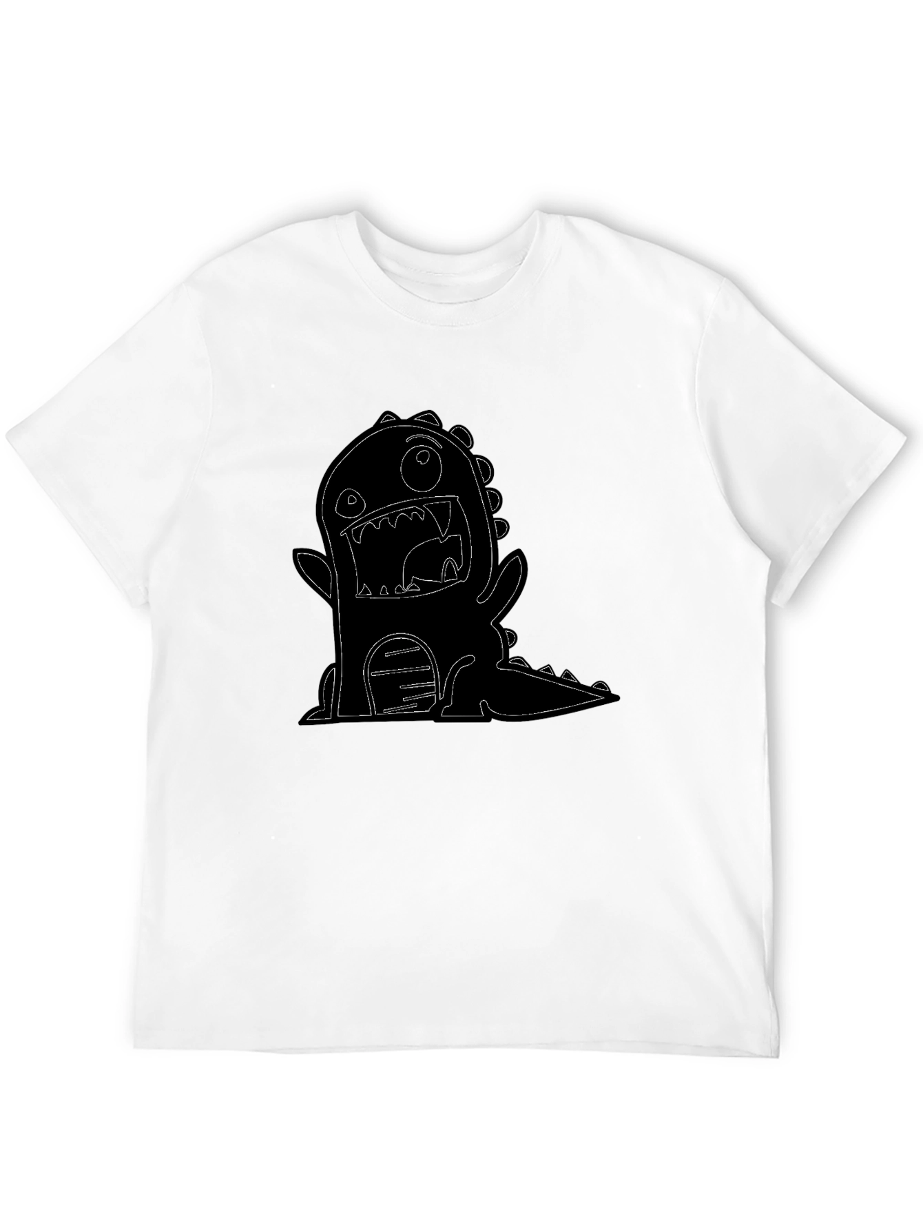 Monster Graphic T-Shirt - Black