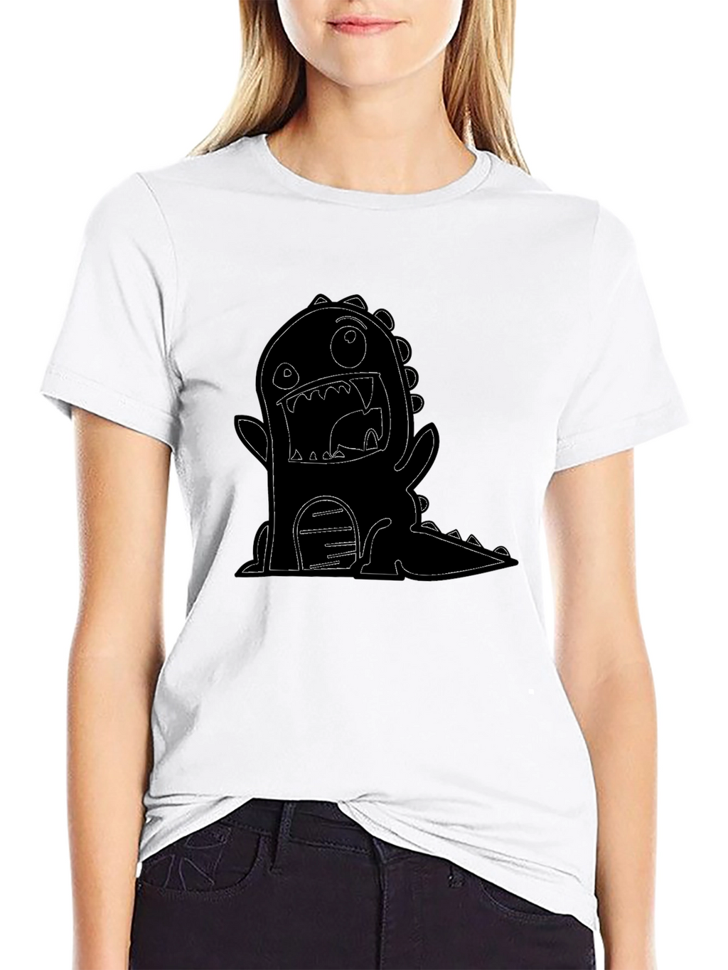 Monster Graphic T-Shirt - Black