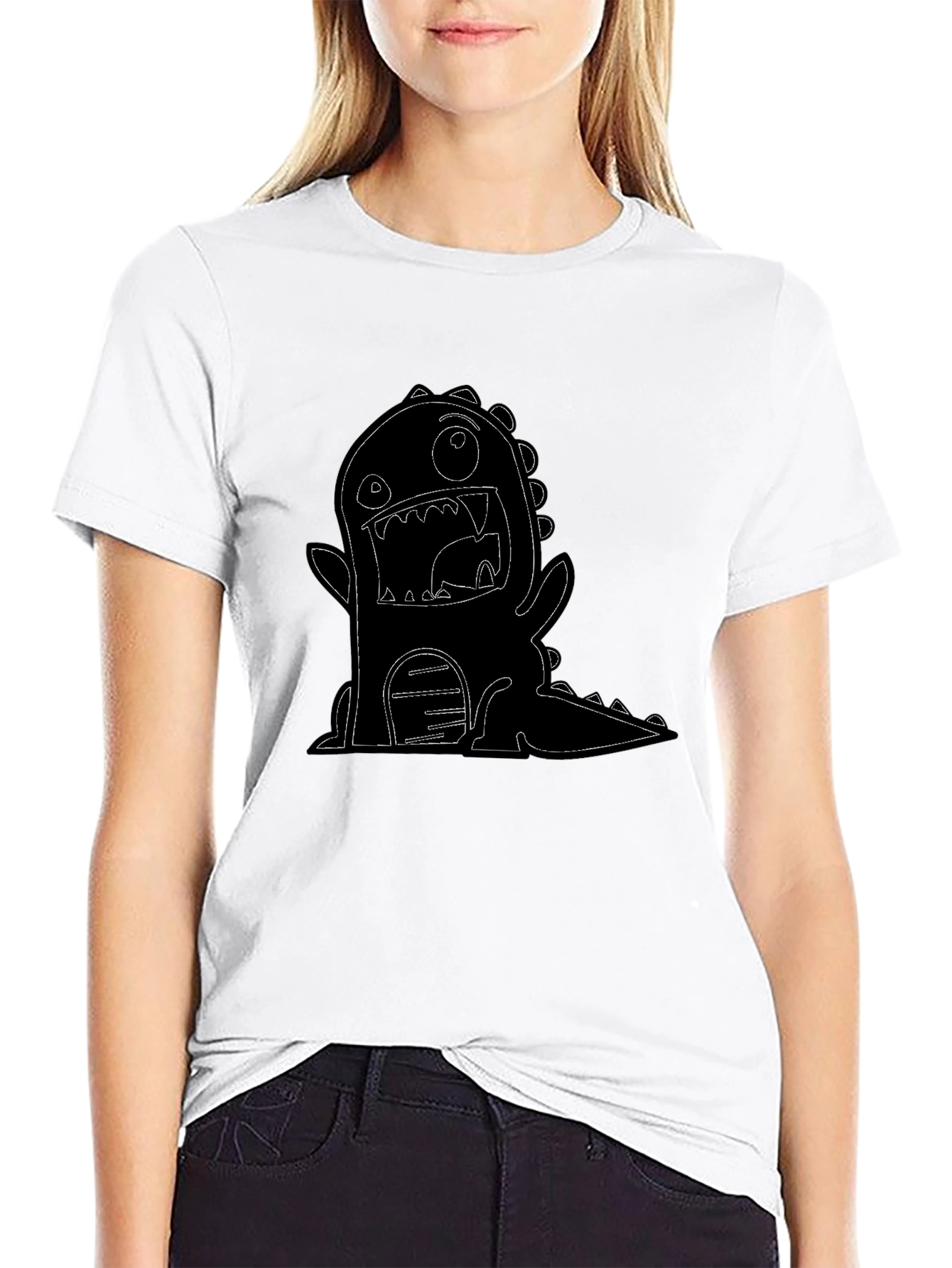 Monster Graphic T-Shirt - Black