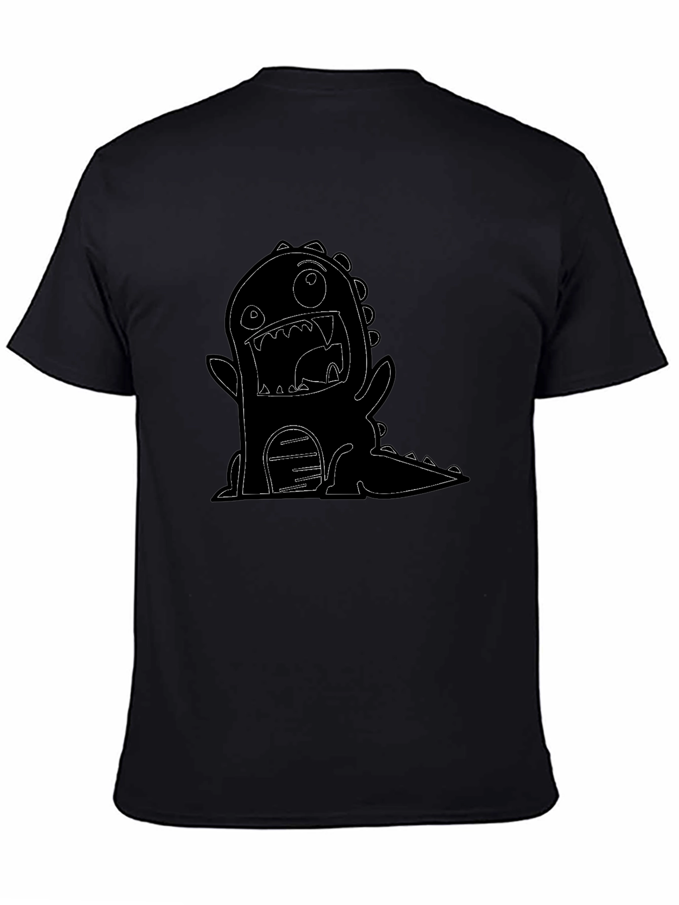 Monster Graphic T-Shirt - Black