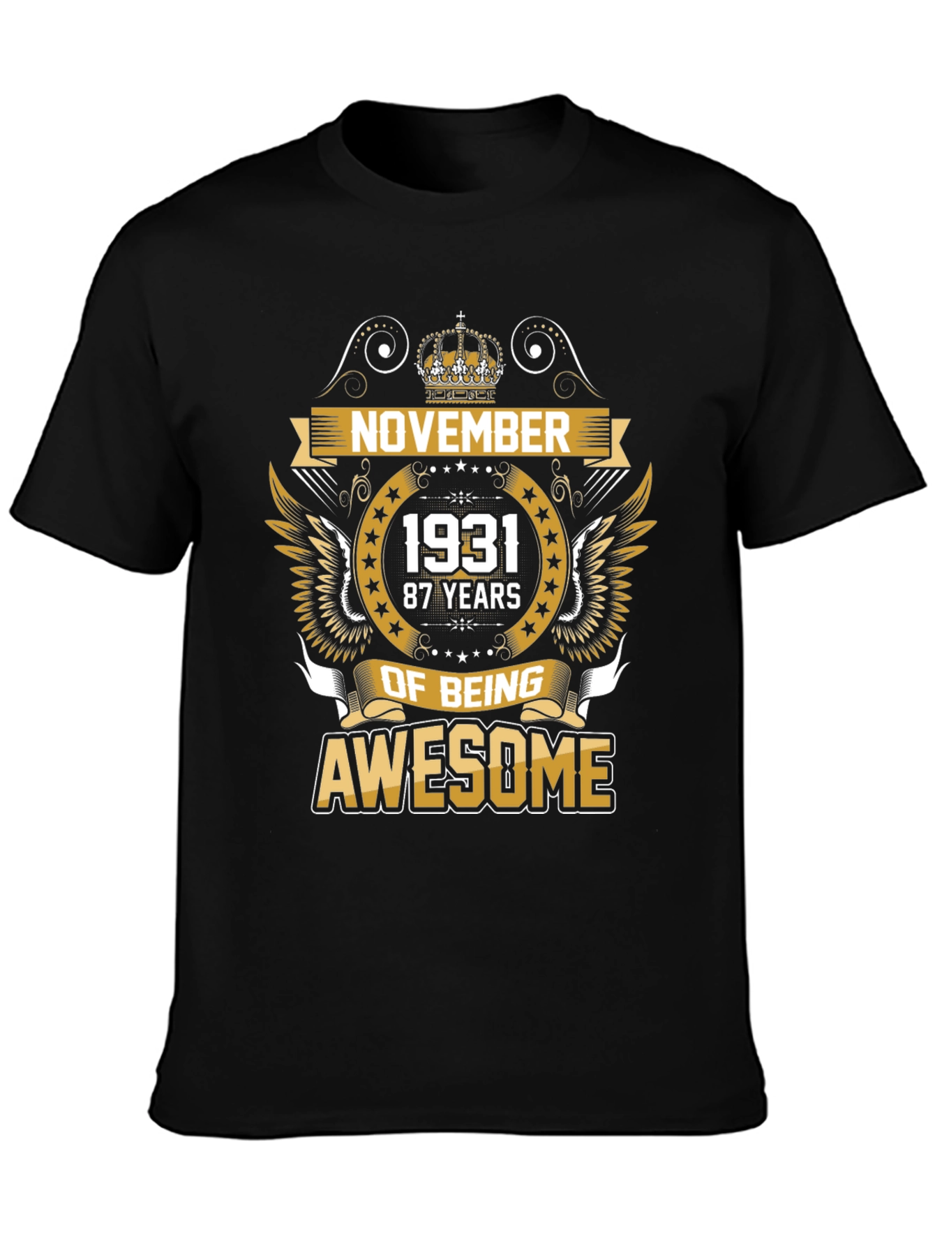 November 1931 87 Years of Being Awesome T-Shirt