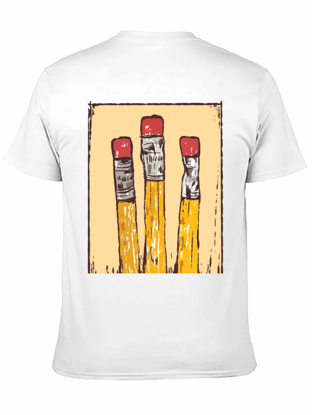 Pencil Graphic T-Shirt - Black