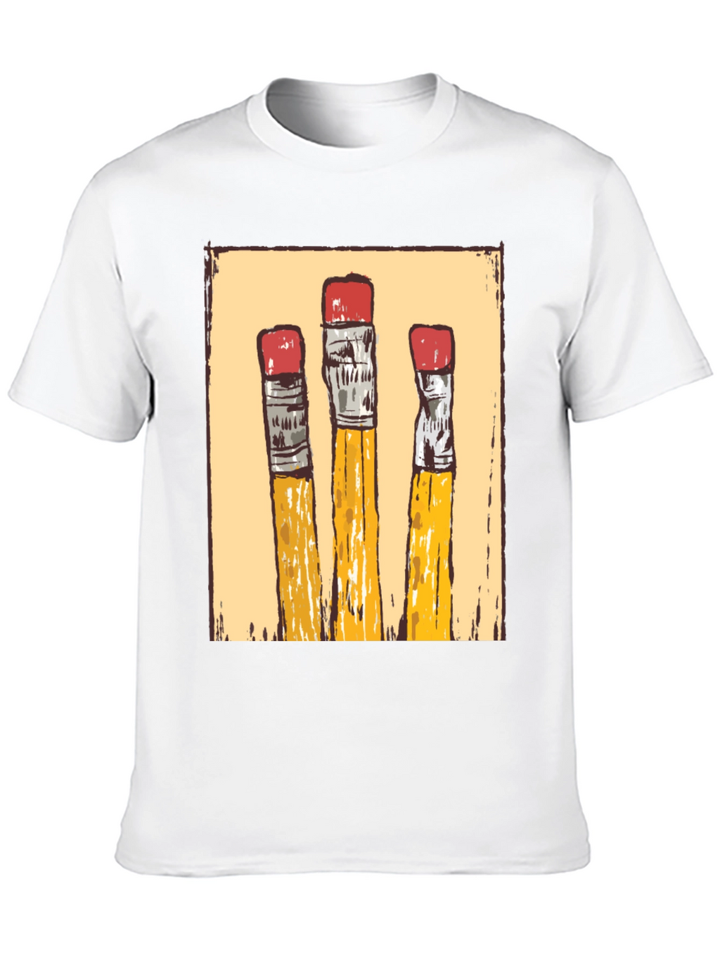 Pencil Graphic T-Shirt - Black