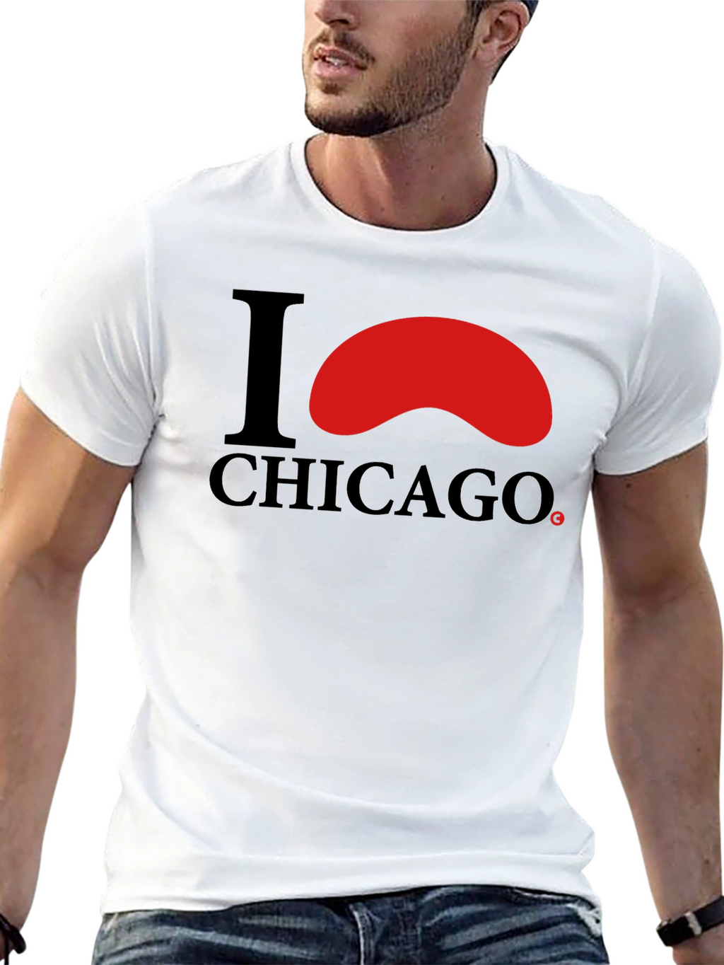 I Love Chicago Black T-Shirt