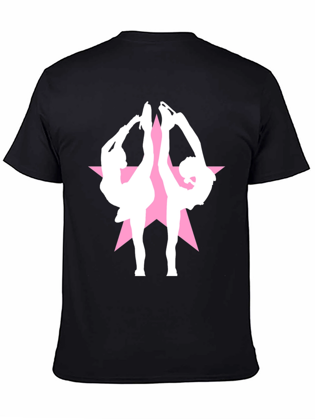 Figure Skating Star Black T-Shirt