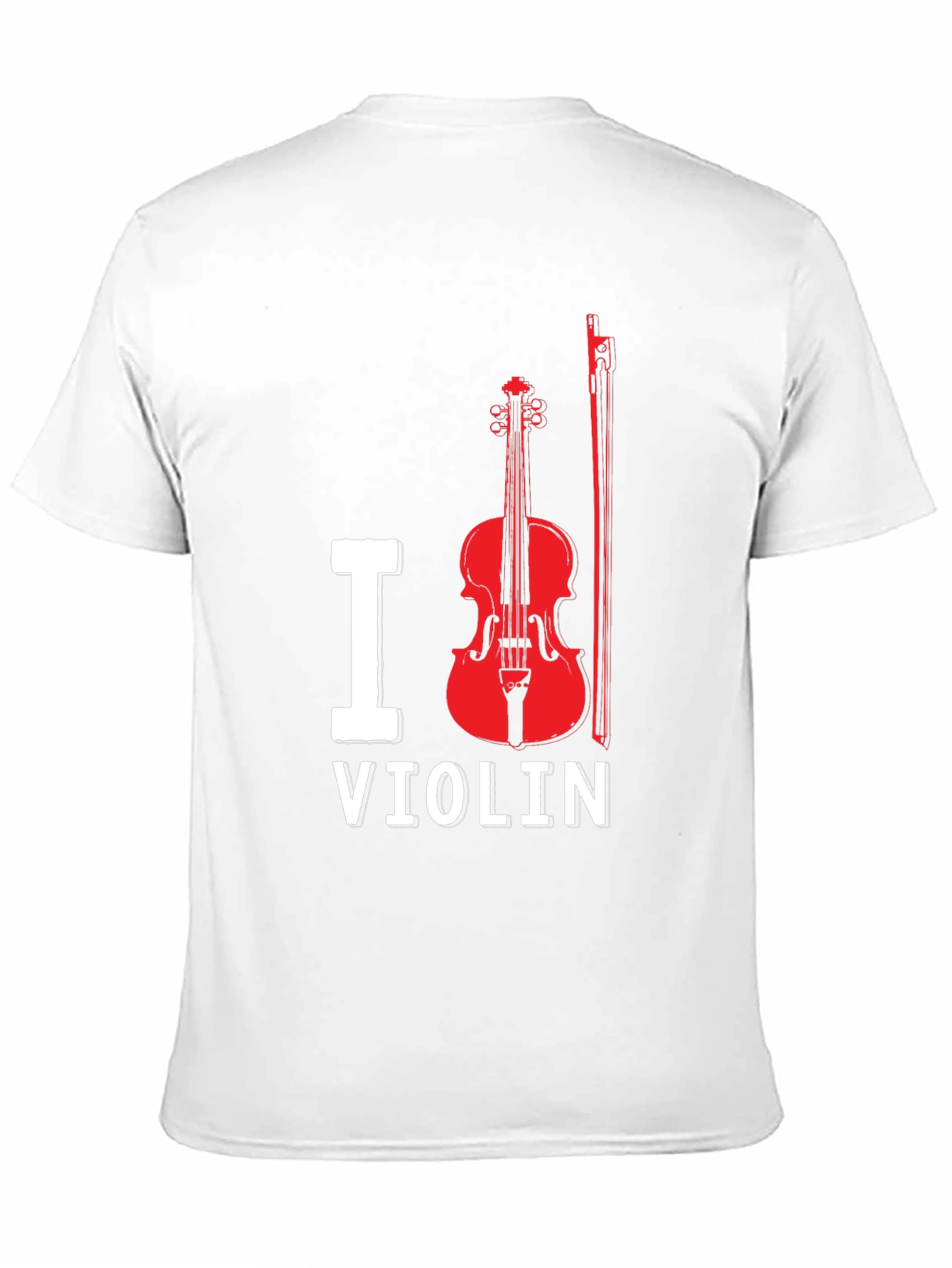 I Love Violin Black T-Shirt
