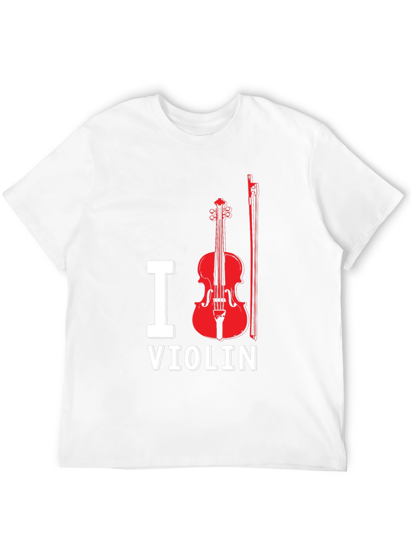 I Love Violin Black T-Shirt