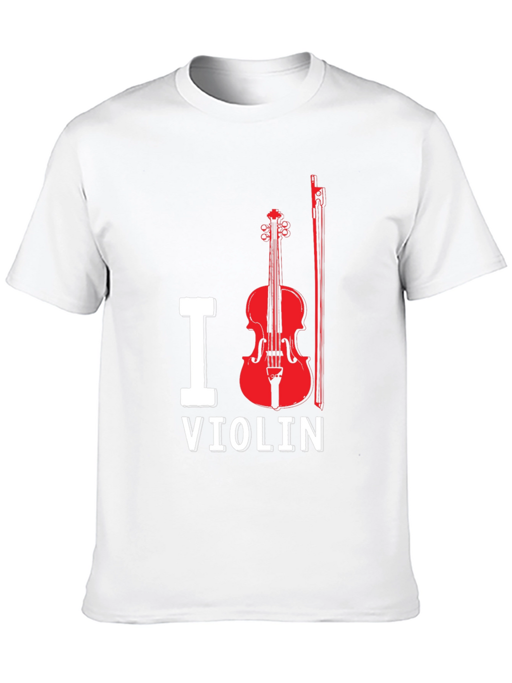 I Love Violin Black T-Shirt