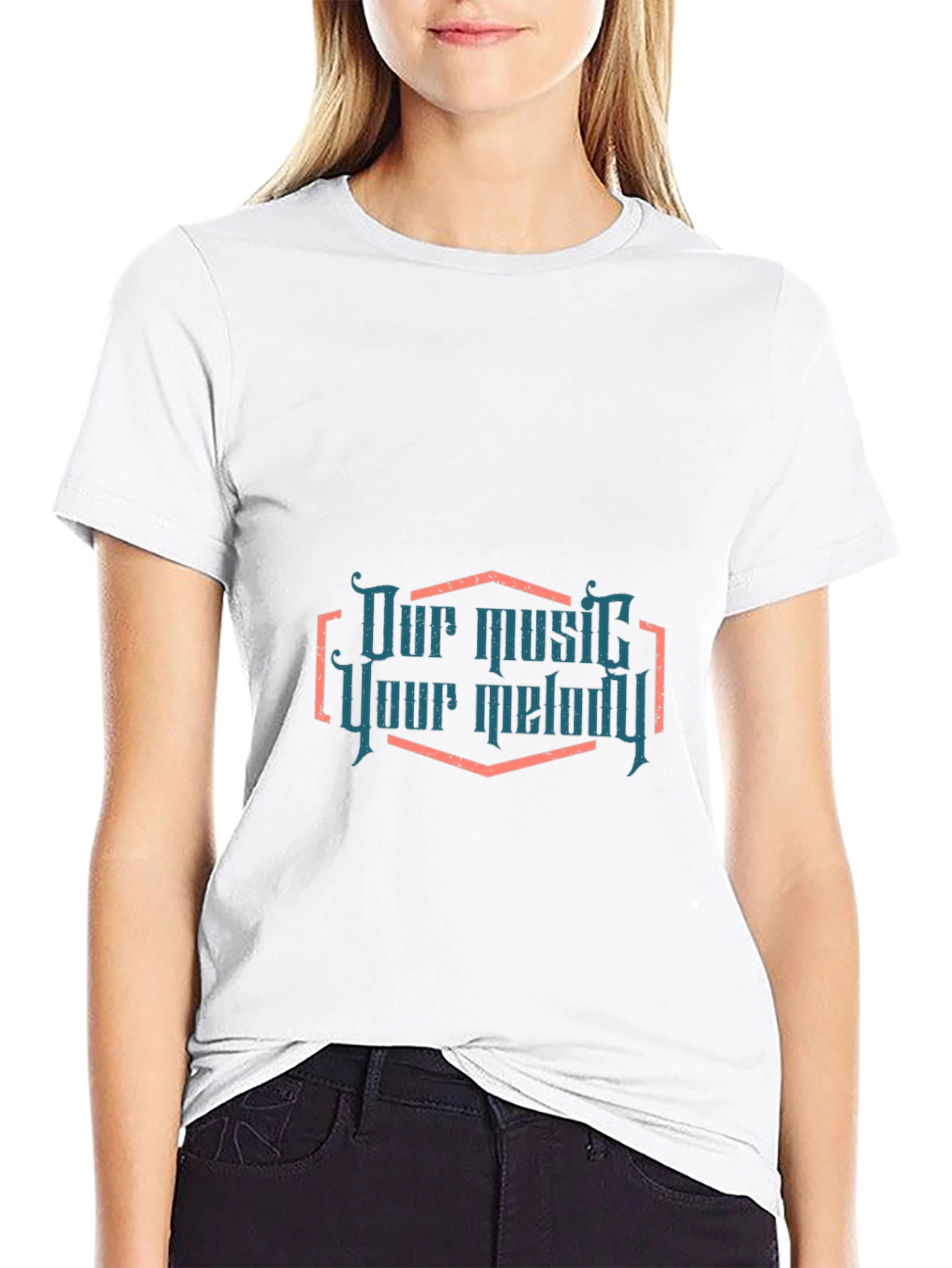 Our Music Your Melody Black Graphic Tee
