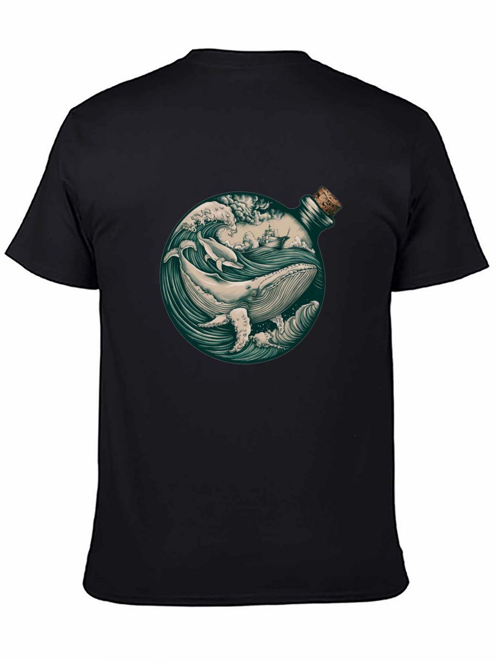 Whale in a Bottle Graphic T-Shirt