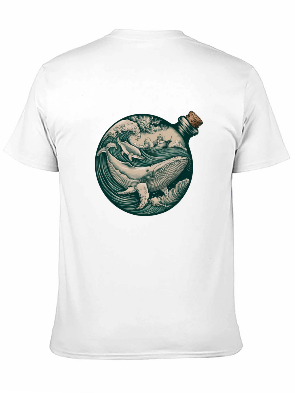 Whale in a Bottle Graphic T-Shirt