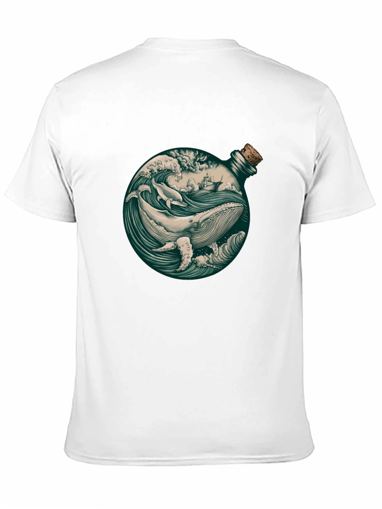 Whale in a Bottle Graphic T-Shirt