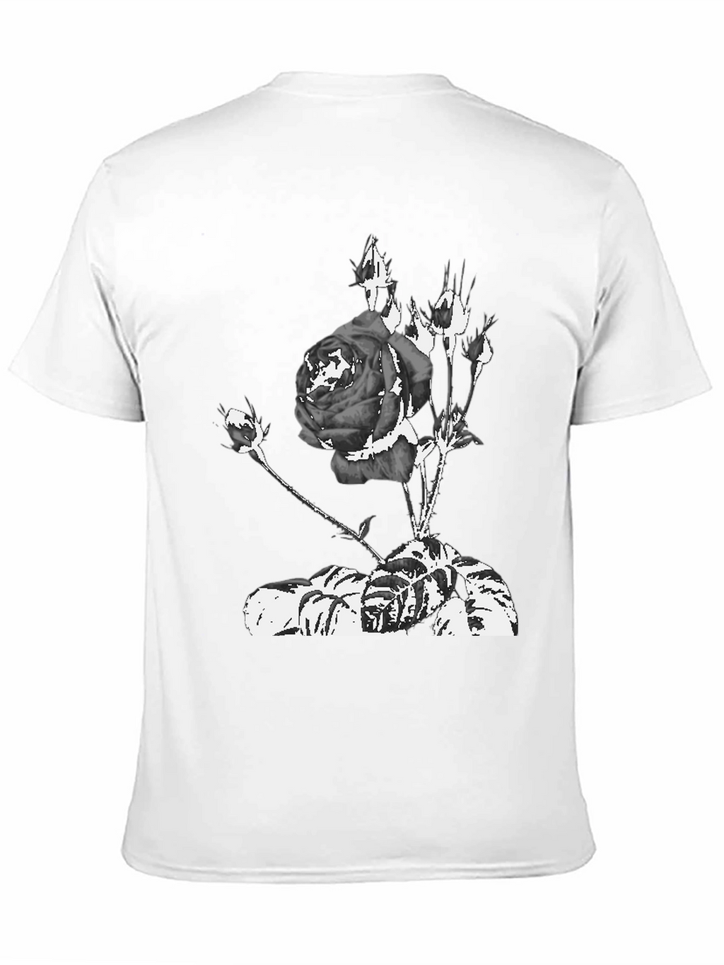 Black Rose Graphic Tee - Stylish Streetwear