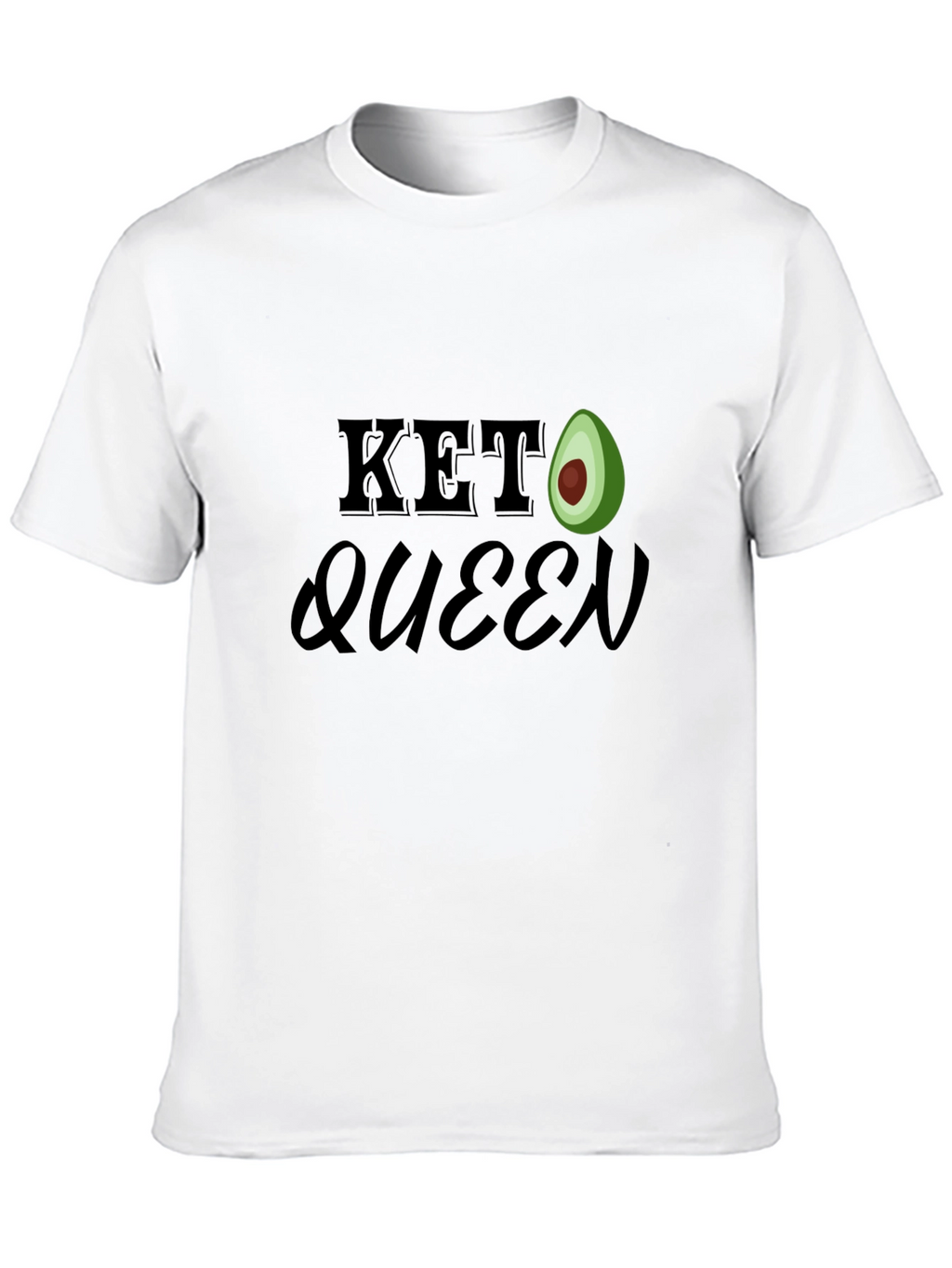 Keto Queen Avocado T-Shirt - Black