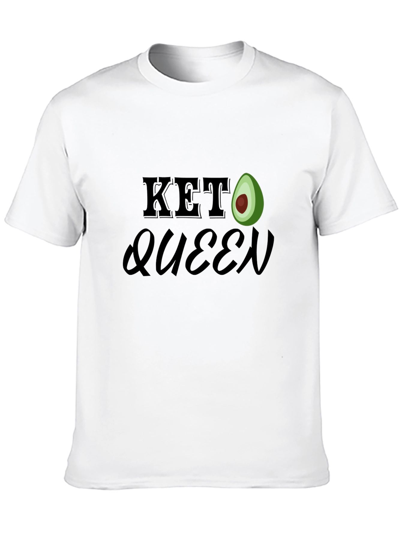 Keto Queen Avocado T-Shirt - Black