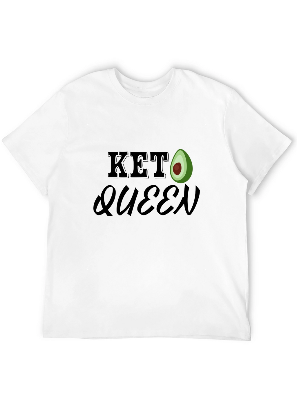 Keto Queen Avocado T-Shirt - Black