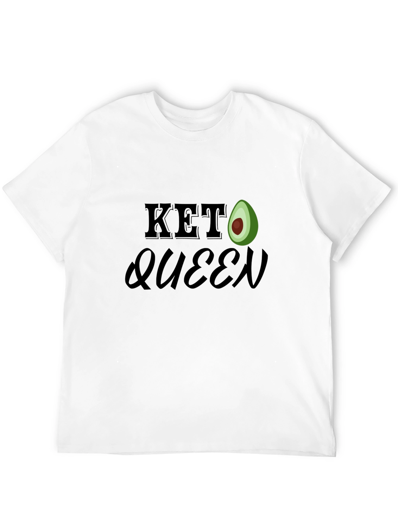 Keto Queen Avocado T-Shirt - Black