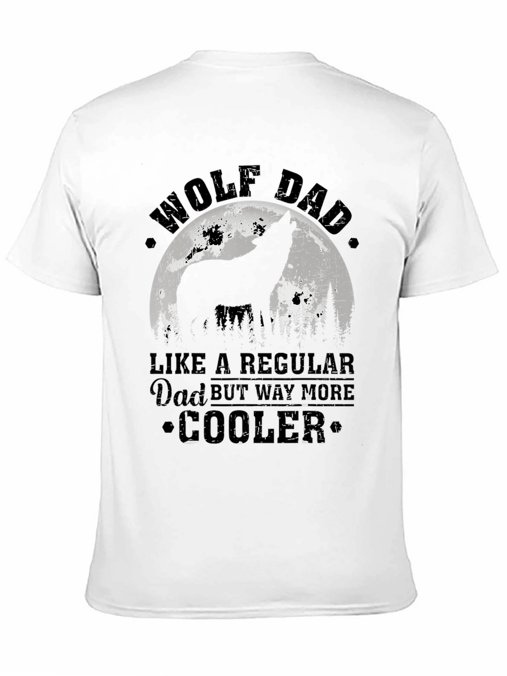 Wolf Dad T-Shirt - Cool Fathers Day Gift