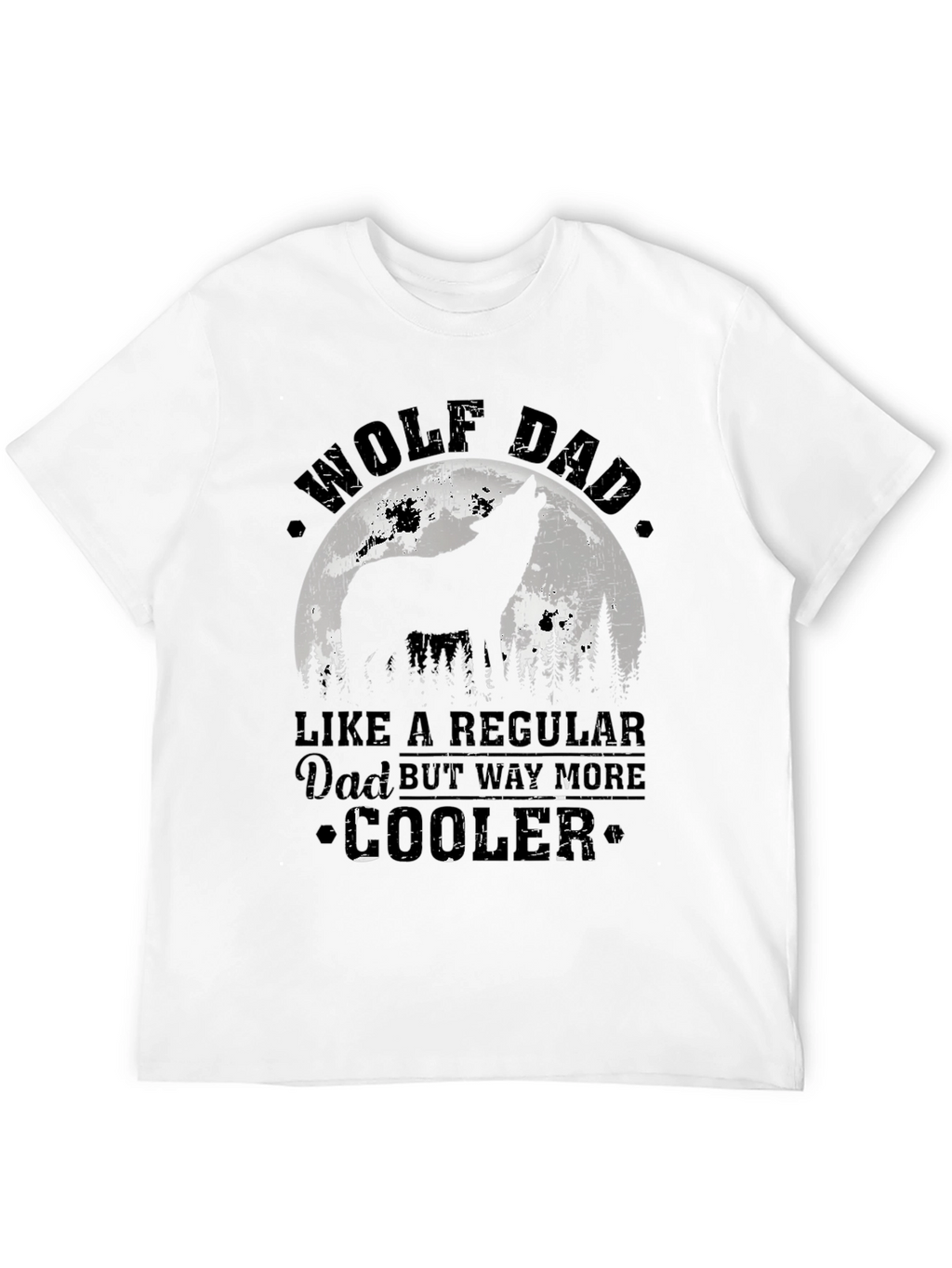 Wolf Dad T-Shirt - Cool Fathers Day Gift