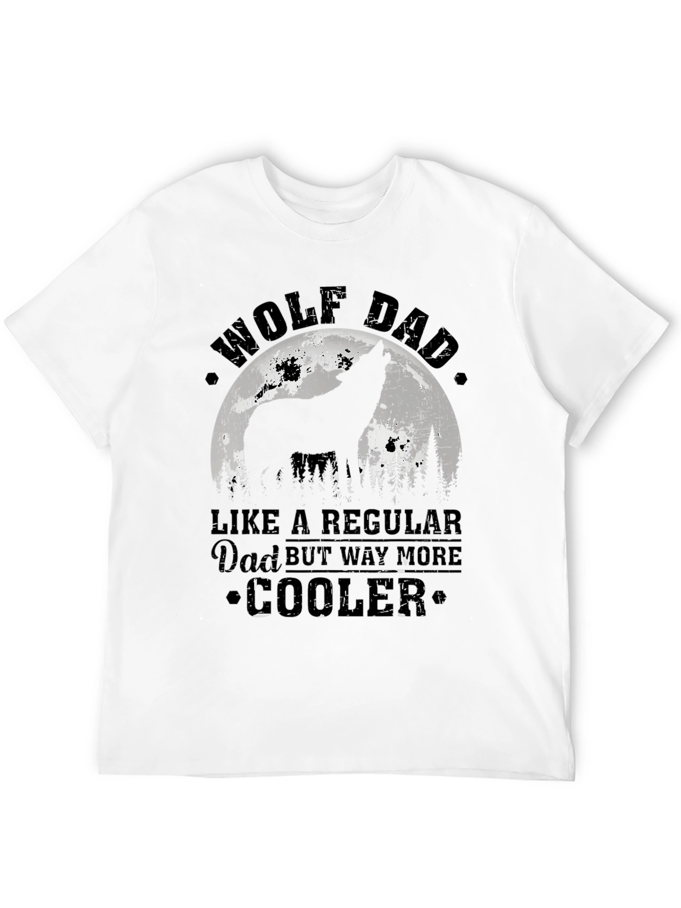 Wolf Dad T-Shirt - Cool Fathers Day Gift