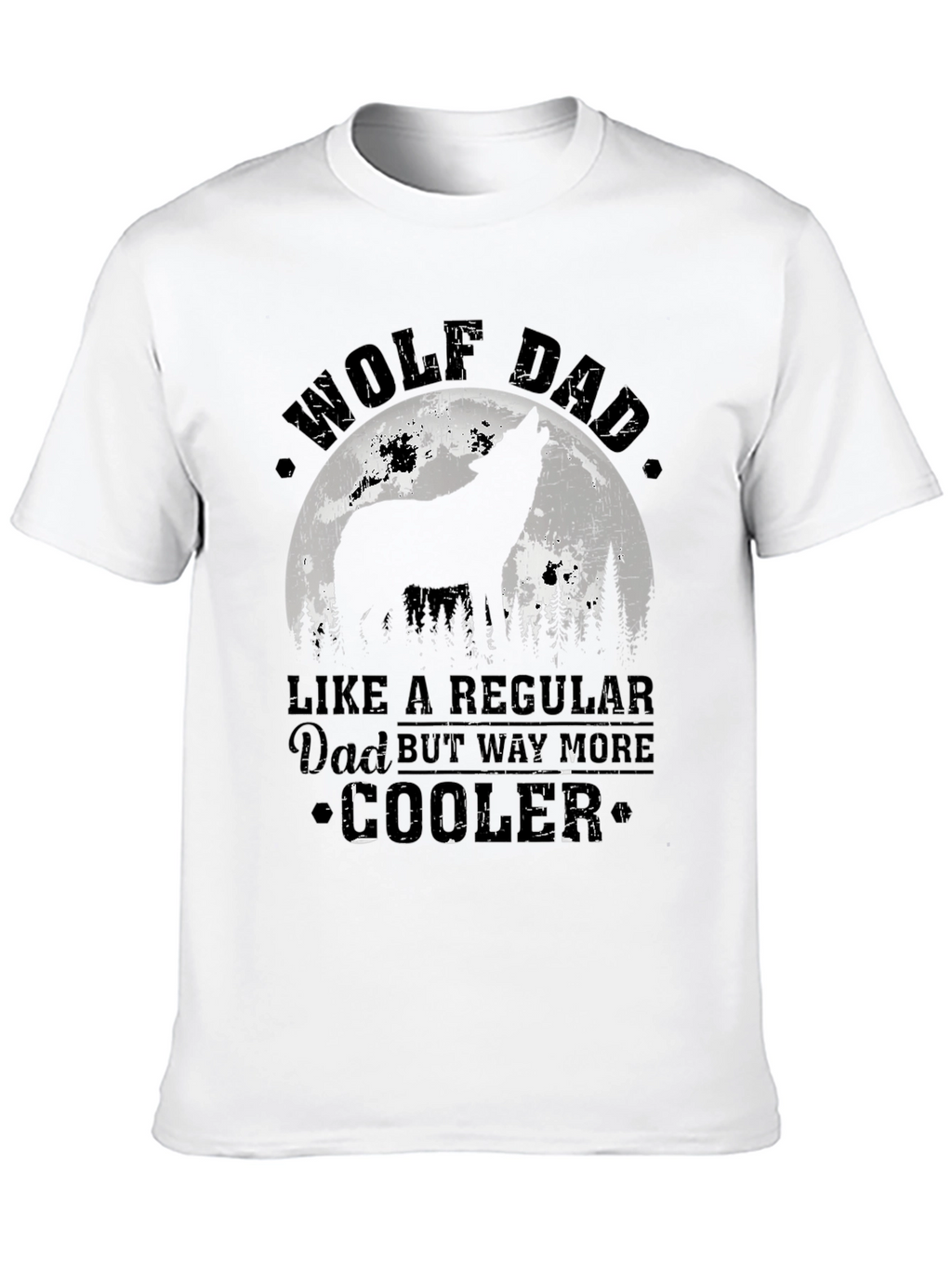 Wolf Dad T-Shirt - Cool Fathers Day Gift