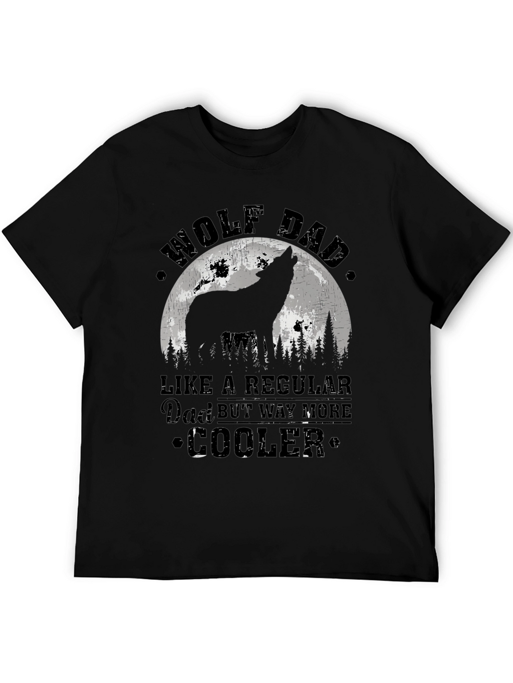 Wolf Dad T-Shirt - Cool Fathers Day Gift