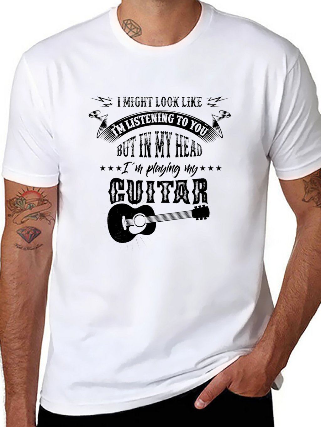 Guitar Player T-Shirt - Im Playing My Guitar