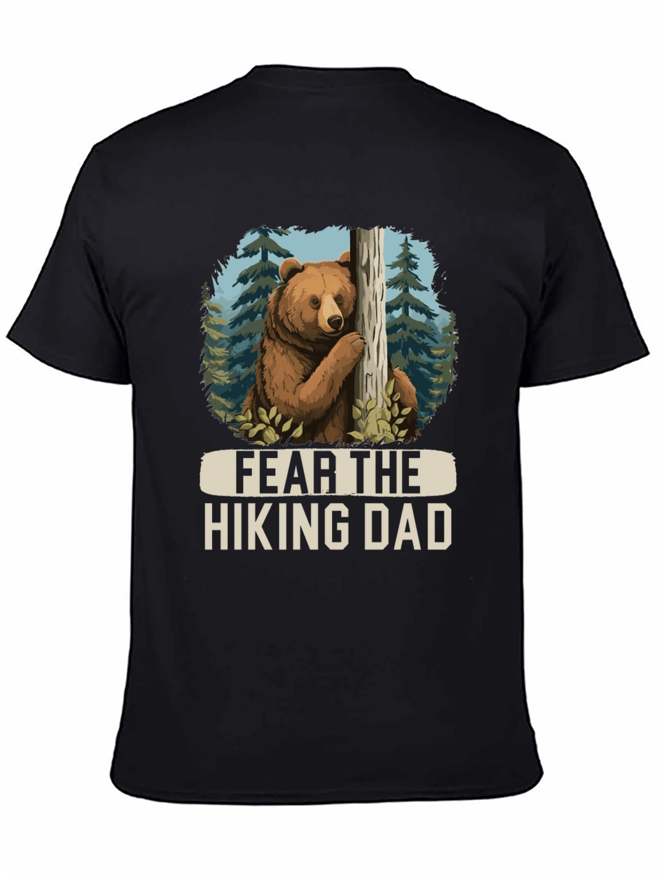 Fear the Hiking Dad Bear Graphic Tee