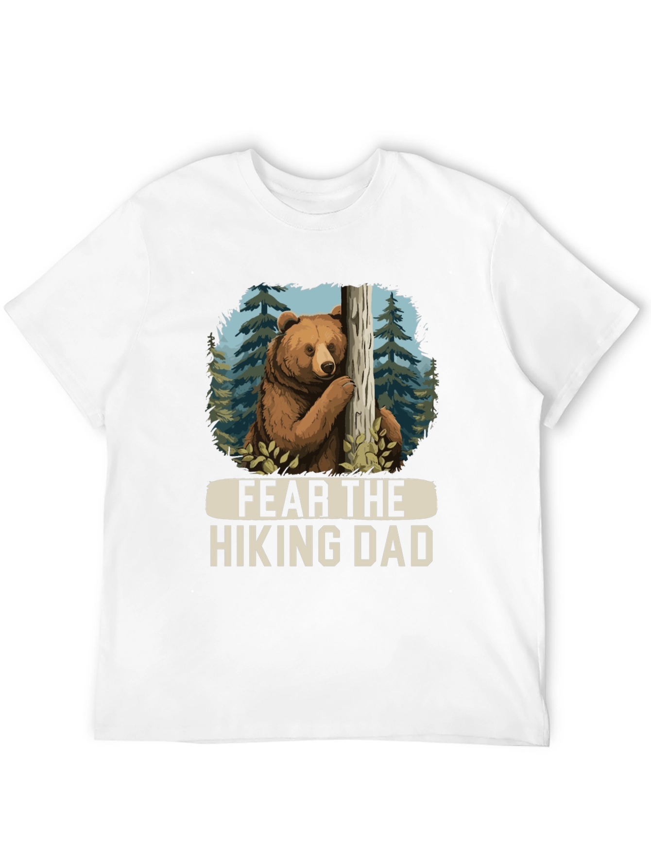 Fear the Hiking Dad Bear Graphic Tee