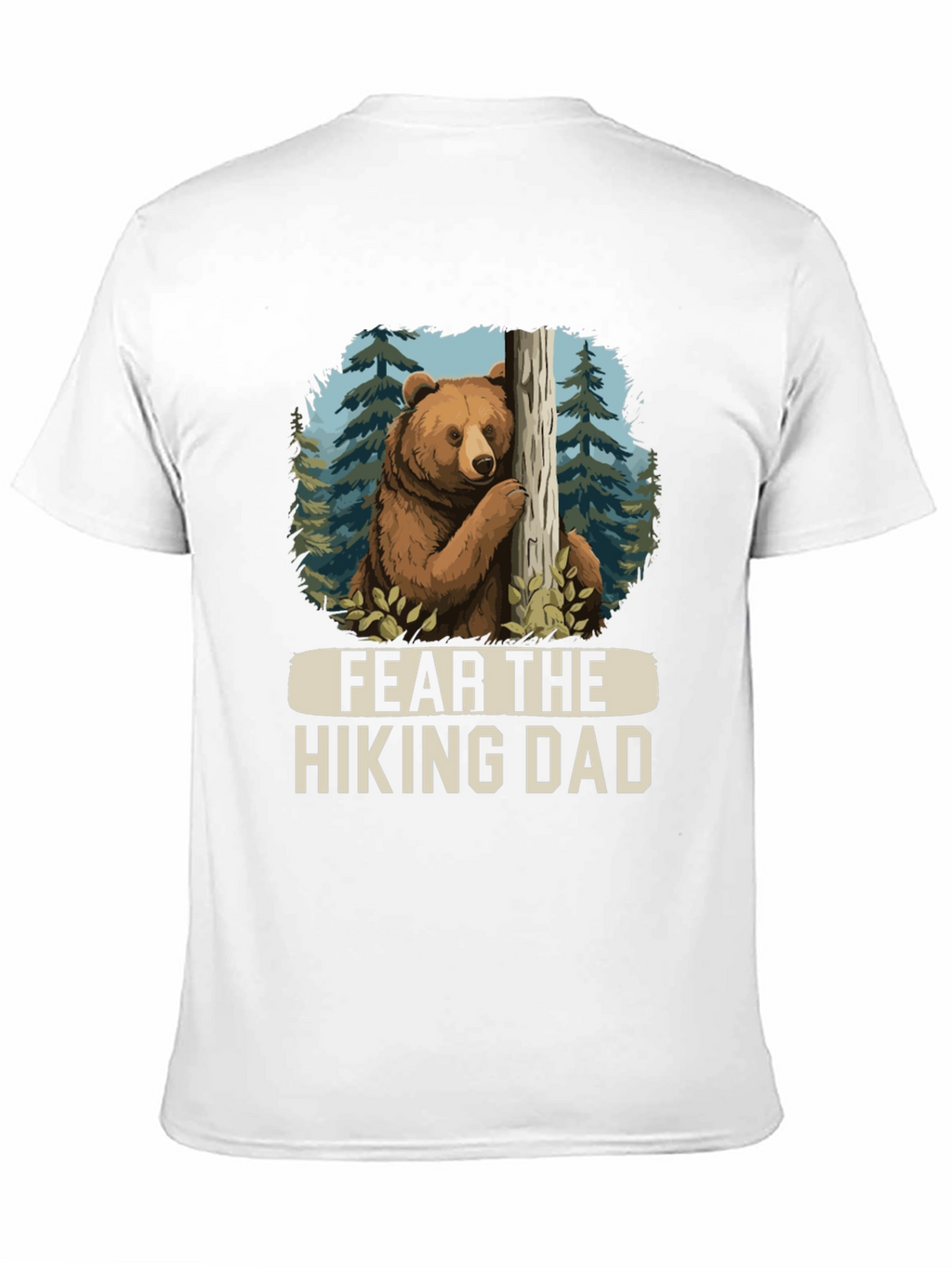Fear the Hiking Dad Bear Graphic Tee