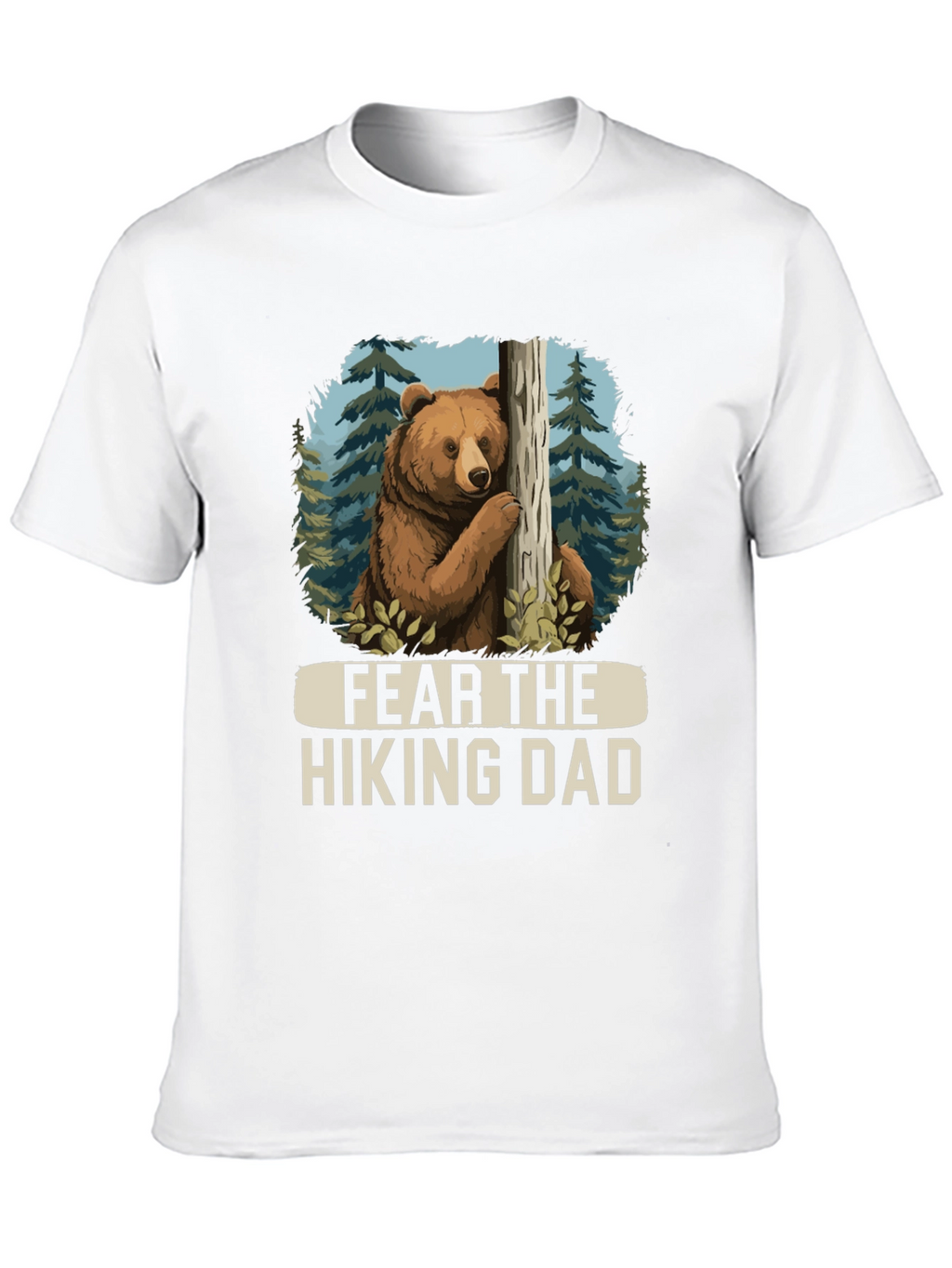 Fear the Hiking Dad Bear Graphic Tee