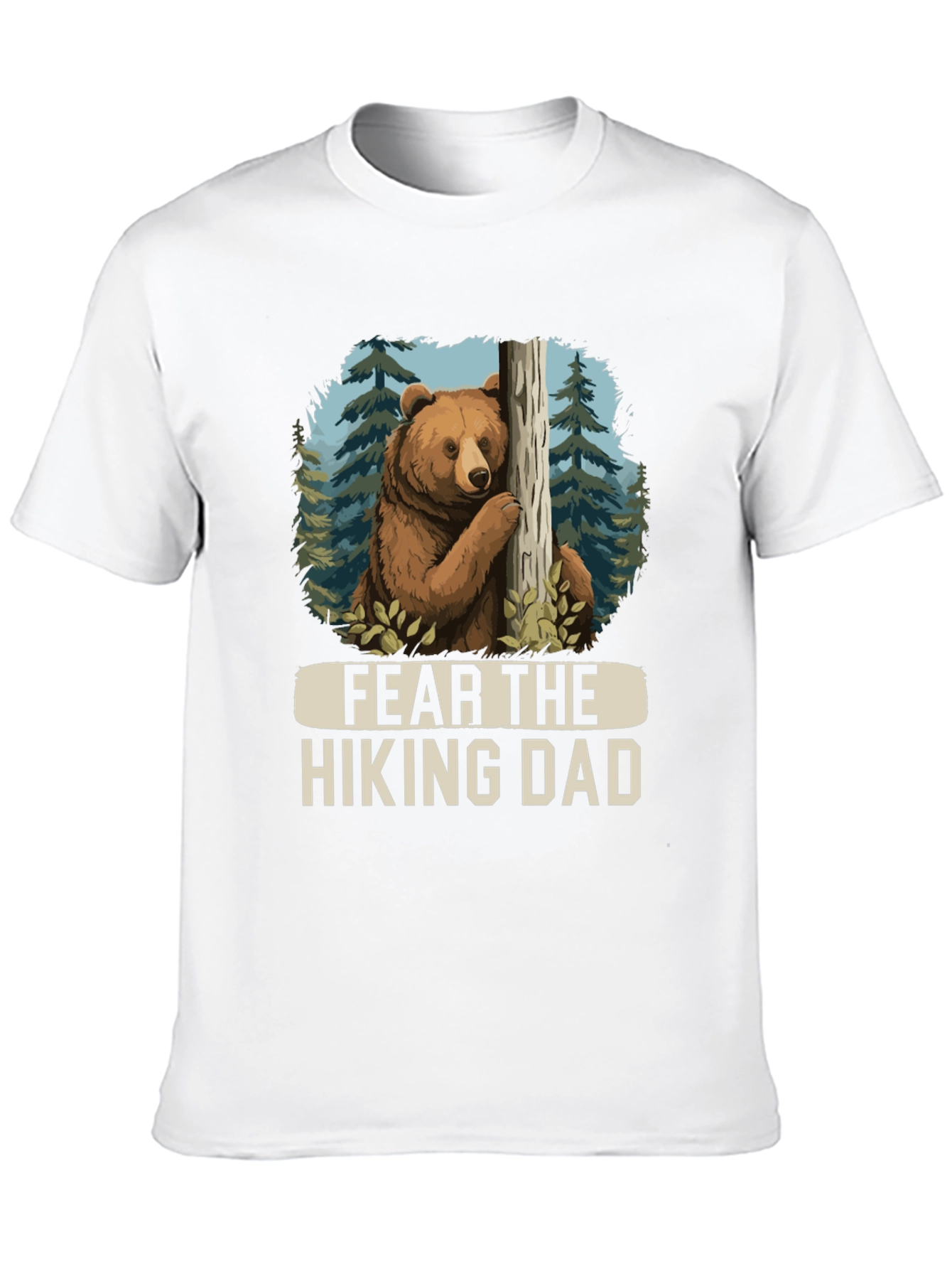Fear the Hiking Dad Bear Graphic Tee