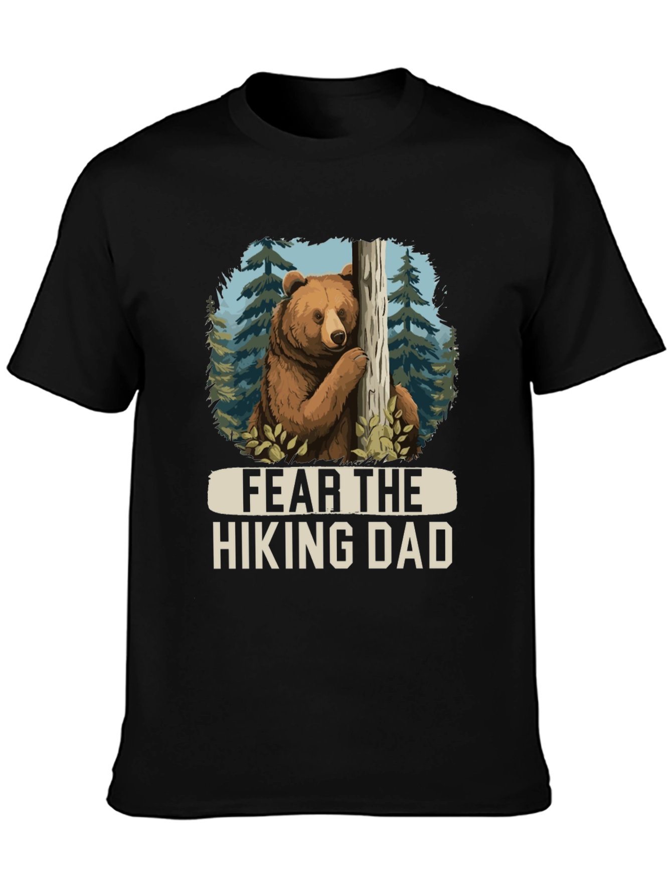 Fear the Hiking Dad Bear Graphic Tee